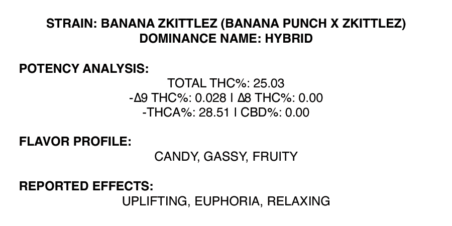Banana Zkittlez
