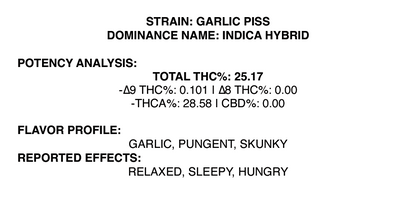Garlic Piss