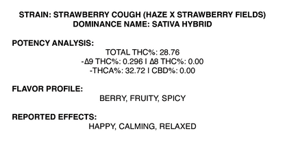 Strawberry Cough (3.5 Grams)