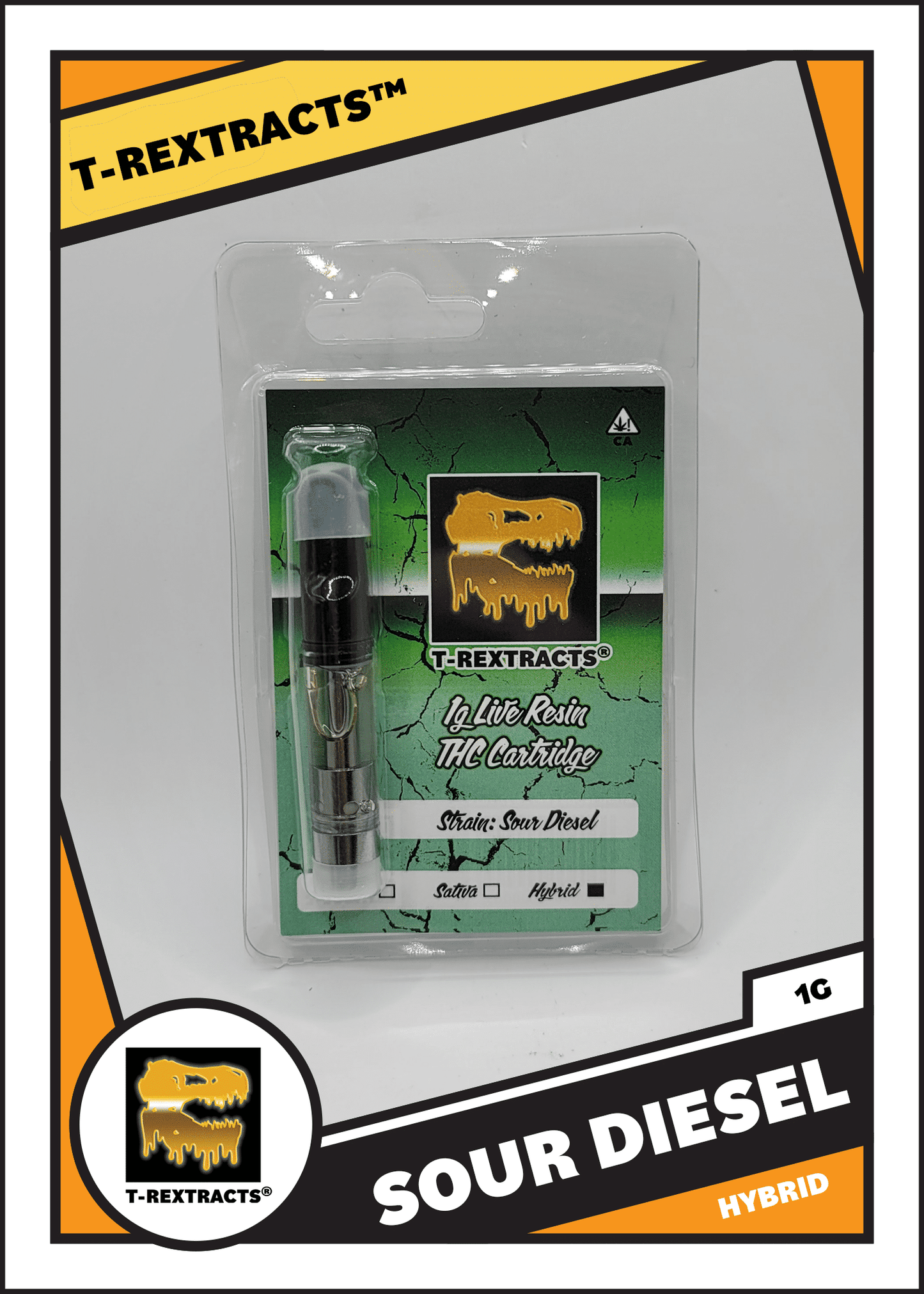 T-Rextracts 1g Live Resin Cart