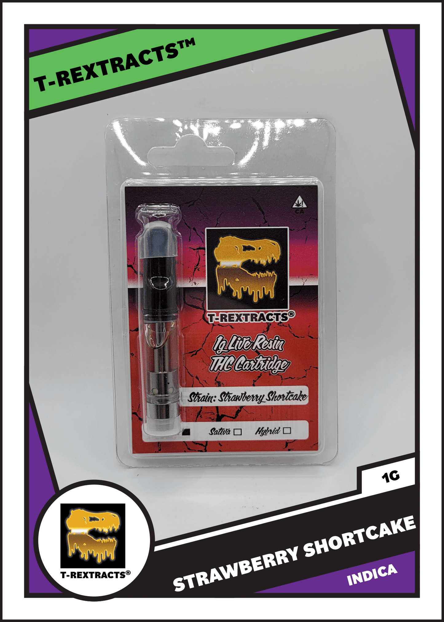 T-Rextracts 1g Live Resin Cart