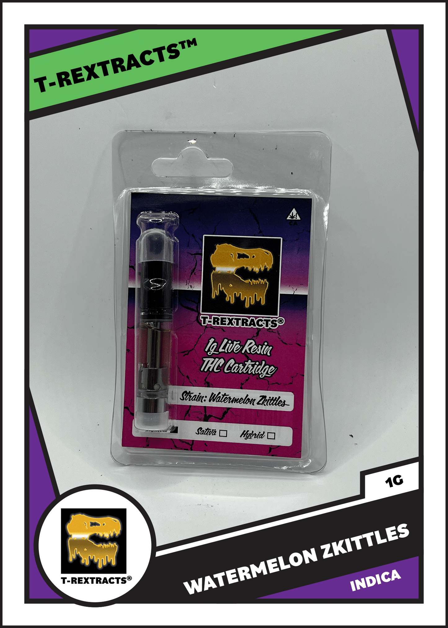 T-Rextracts 1g Live Resin Cart